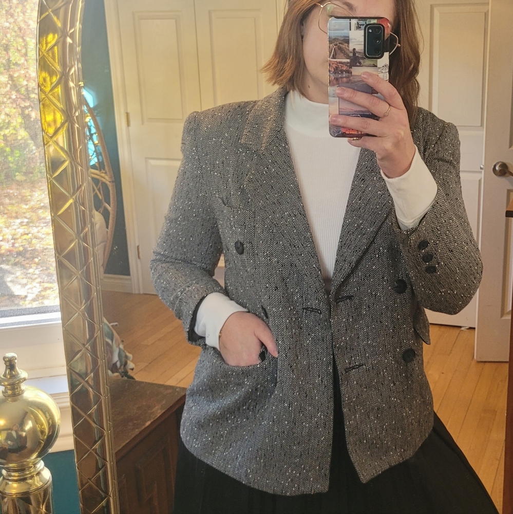Vintage Norton McNaughton Gray Blazer
